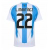 Argentina Lautaro Martinez #22 Hemmatröja Copa America 2024 Korta ärmar